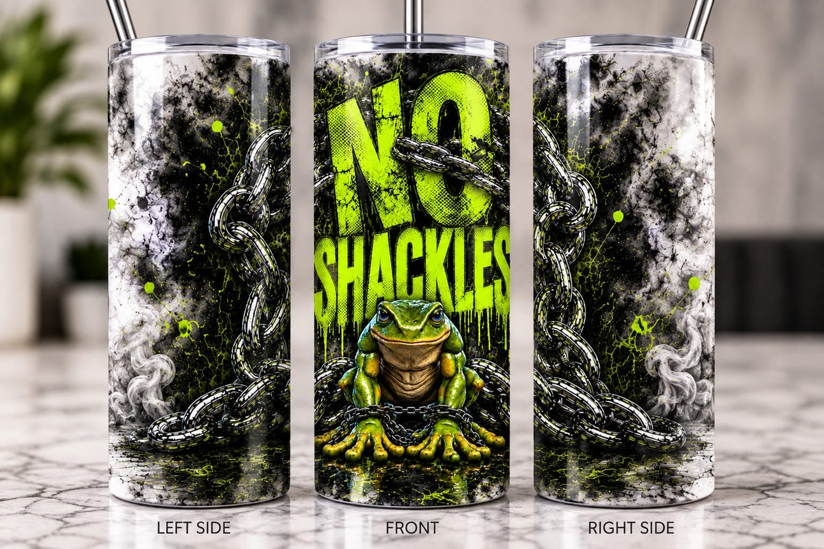No Shackles Frog 20 oz Skinny Tumbler